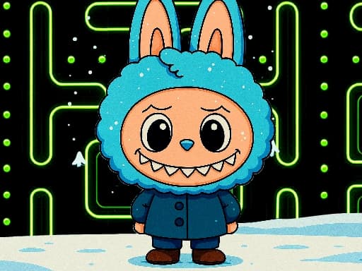 Winter Labubu Pacman Adventure