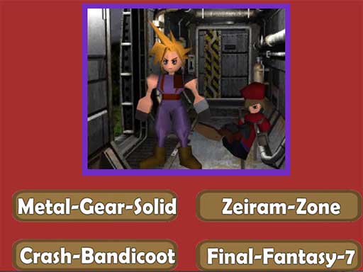 Nostalgic Playstation1 Quiz