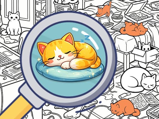 Finde das Kätzchen: Entdecke die Katze
